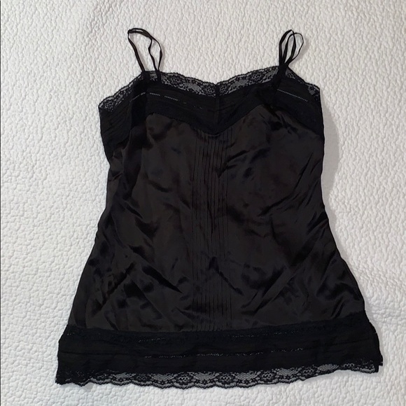 Silk black tank top - Picture 1 of 4